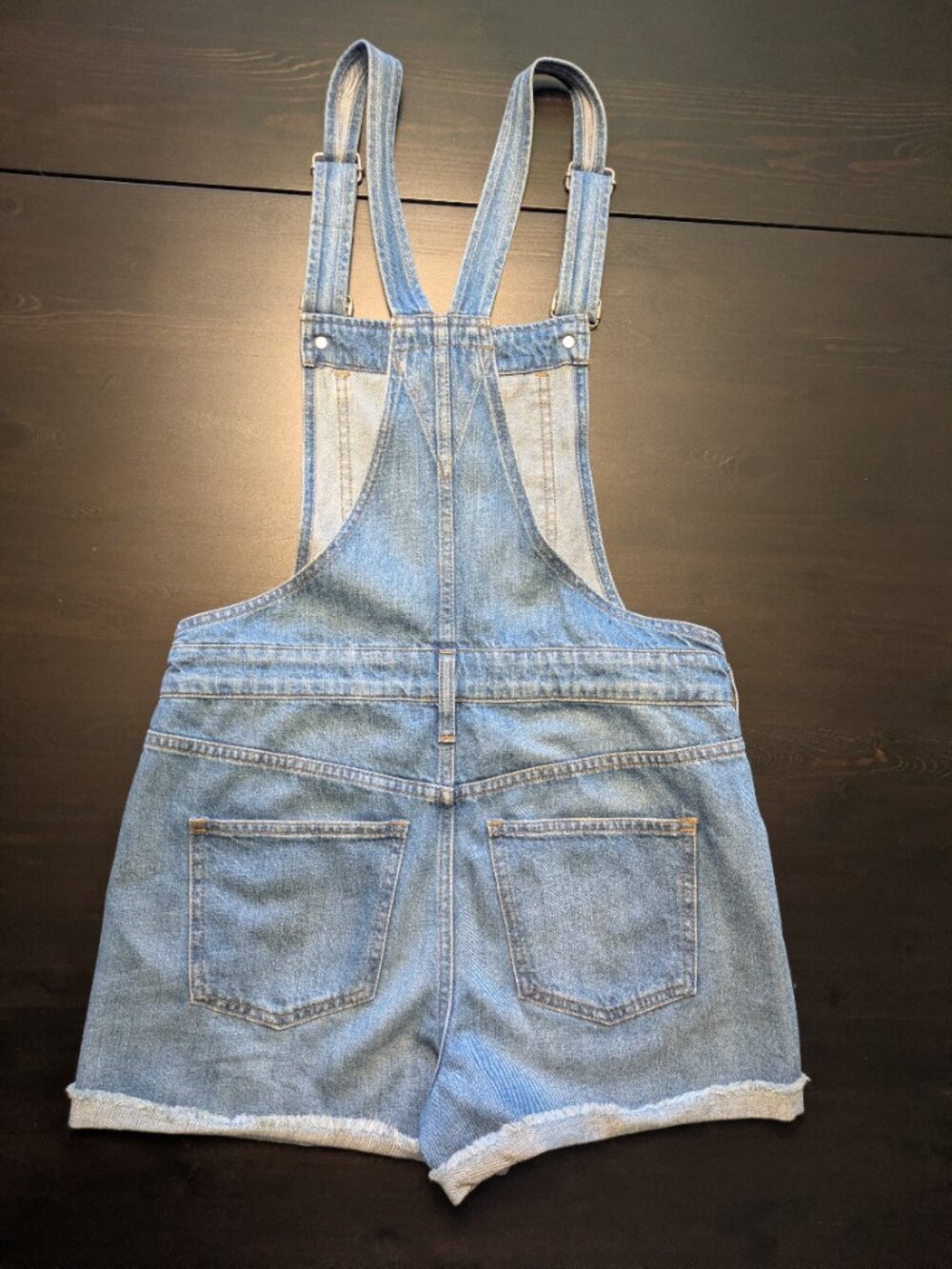 Madewell Denim Overall Shorts Sz Small - Picture 2 of 7